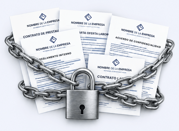 Documentos legales para empresas incluidos en el Paquete Blindaje Legal